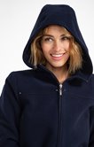 Manteau court à capuche