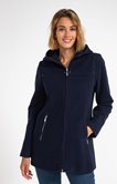 Manteau court à capuche