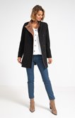 Manteau col montant bicolore