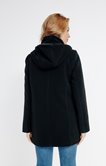 Manteau court à capuche
