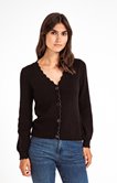 CARDIGAN CÔTE ANGLAISE DÉTAILS LUREX