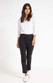Pantalon en maille à carreaux