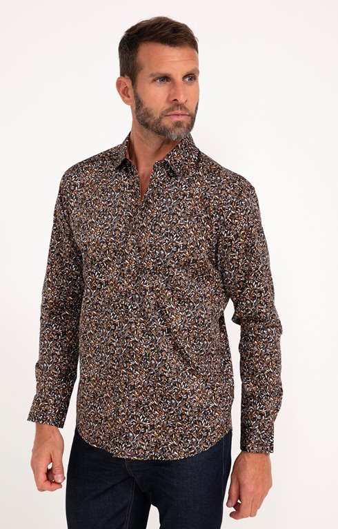 Chemise manches longues Robino dark
