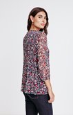 Tunique imprimée détail liseré col