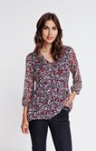 Tunique imprimée détail liseré col
