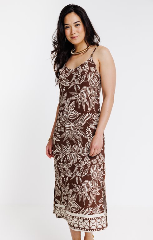 Robe longue imprimée