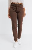 Pantalon stretch avec ceinture fantaisie