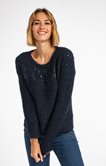PULL MANCHES LONGUES COL BATEAU SEQUINS