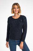 PULL MANCHES LONGUES COL BATEAU SEQUINS