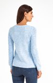 PULL MANCHES LONGUES COL ROND POINTELLE