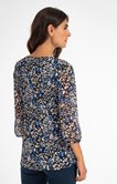 Tunique plissée imprimée 