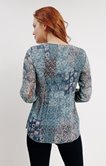 Tunique plissée imprimée 
