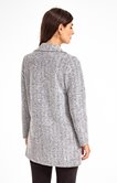 CARDIGAN LONG COL TAILLEUR ET POCHES