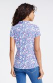 Tee-shirt col polo avec plis