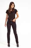 Pantalon jean droit avec double bouton