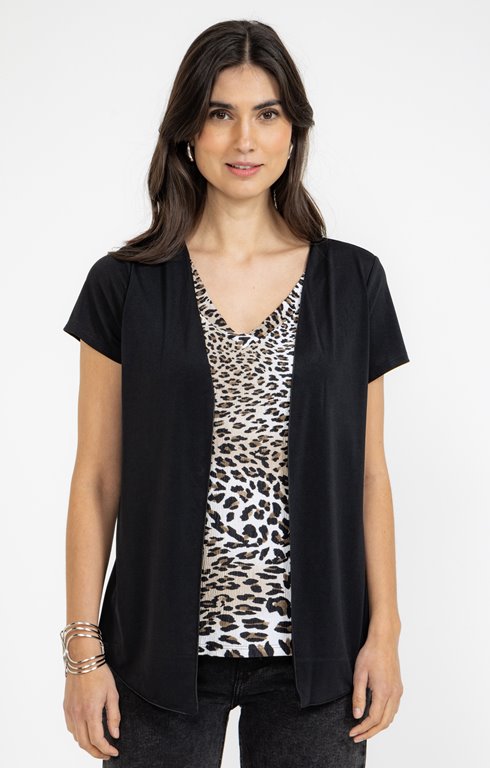 Tee-shirt 2-en-1 manches courtes 