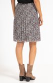 Jupe plissée imprimée avec doublure