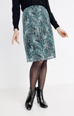 Jupe plissée imprimée