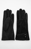 Gants femme fantaisie en chenille unie
