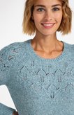 PULL COL ROND POINTELLE SOUS COL 