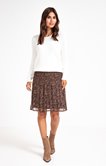 Jupe plissée imprimée