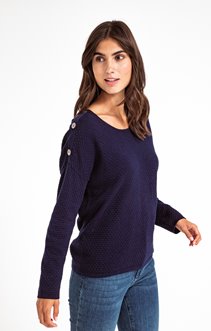 PULL COL ROND AVEC BOUTONS