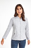 Cardigan zippé détails clous