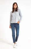 Cardigan zippé détails clous