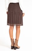 Jupe plissée imprimé géométrique