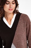 PULL 2 EN 1 AVEC PATCH DE COULEUR