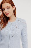 CARDIGAN TRICOTAGE FANTAISIE PLACÉ