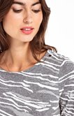 tee-shirt jacquard motif zèbre
