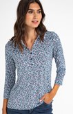 Tee-shirt imprimé col chemise