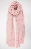 Foulard femme chaud tissé à carreaux