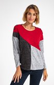Tee-shirt color block manches longues