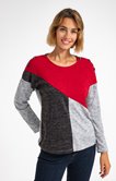 Tee-shirt color block manches longues