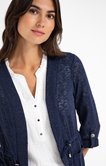 CARDIGAN AVEC LIEN DE RESSERAGE ET POCHE