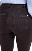 Pantalon jean avec jeu broderie