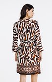 Robe ceinturée imprimée