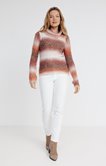 PULL COL BOULE VISUEL DIP DYE