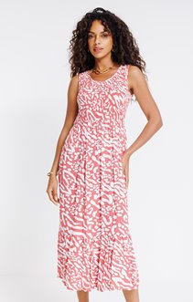 Robe longue imprimée