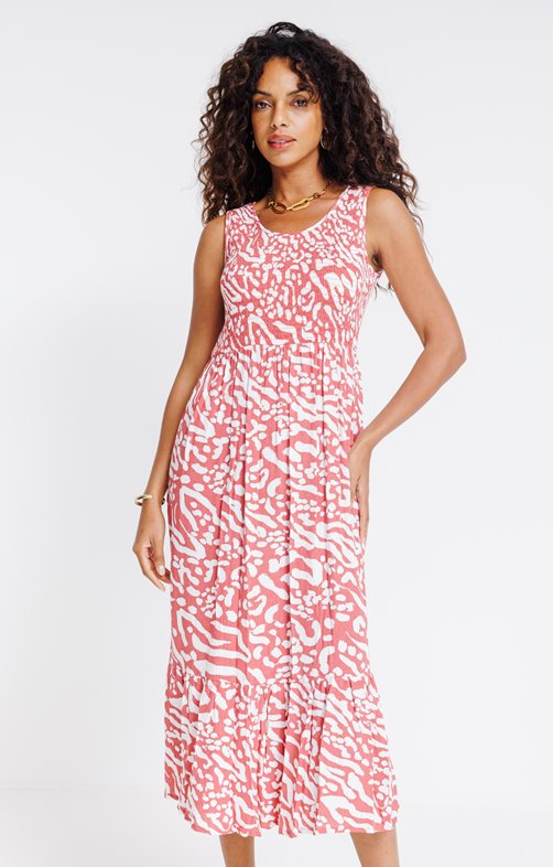 Robe longue imprimée