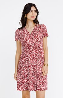 Robe en maille imprimée