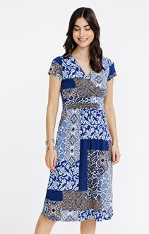 Robe en maille imprimée