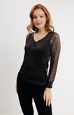 PULL MAILLE LUREX BIMATIÈRE