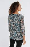 Tunique plissée imprimée 