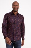 Chemise ajustée à motifs imprimés