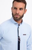 Chemise regular faux-uni