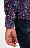 Chemise ajustée à motifs imprimés