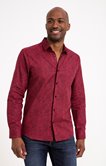 Chemise ajustée à motifs imprimés